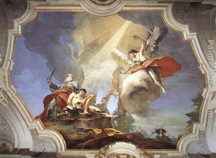 The Sacrifice of Isaac painting - Giovanni Battista Tiepolo The Sacrifice of Isaac art painting